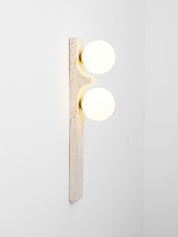 Taygete - Asymmetric Travertine Wall Sconce