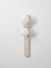 Taygete - Asymmetric Travertine Wall Sconce