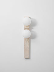 Taygete - Asymmetric Travertine Wall Sconce