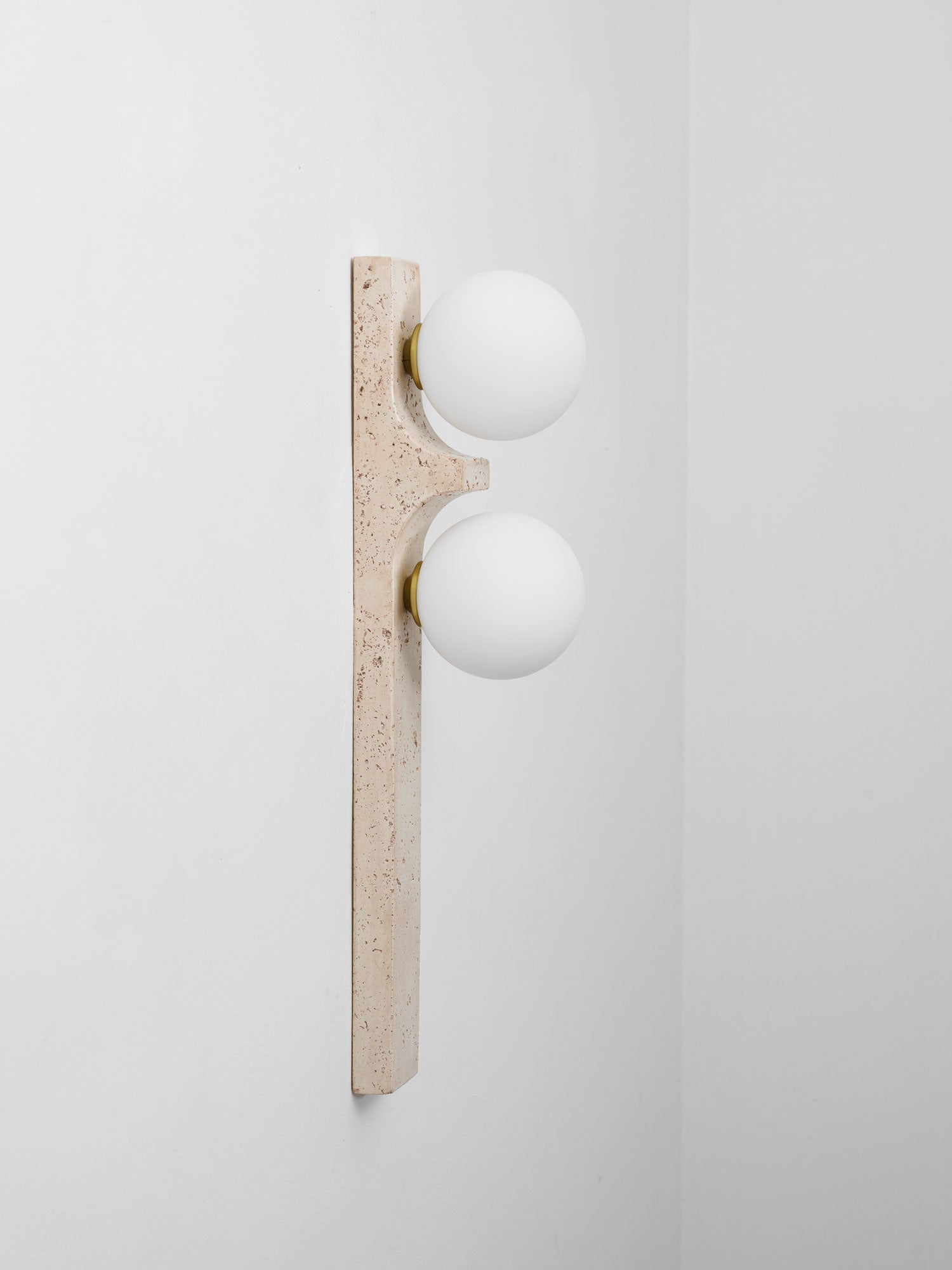 Taygete - Asymmetric Travertine Wall Sconce