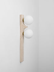 Taygete - Asymmetric Travertine Wall Sconce