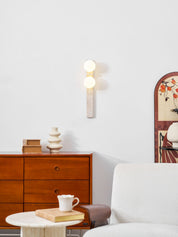 Taygete - Asymmetric Travertine Wall Sconce