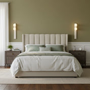 Taygete - Asymmetric Travertine Wall Sconce