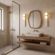 Taygete - Asymmetric Travertine Wall Sconce