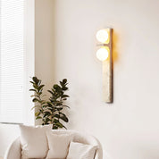 Taygete - Asymmetric Travertine Wall Sconce