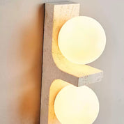 Taygete - Asymmetric Travertine Wall Sconce