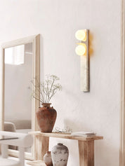 Taygete - Asymmetric Travertine Wall Sconce