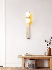Taygete - Asymmetric Travertine Wall Sconce