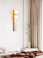 Taygete - Asymmetric Travertine Wall Sconce