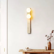 Taygete - Asymmetric Travertine Wall Sconce