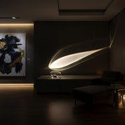 Lithea - Crystal Glass Oval Table Lamp