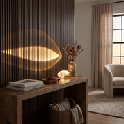 Lithea - Crystal Glass Oval Table Lamp