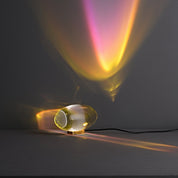 Lithea - Crystal Glass Oval Table Lamp