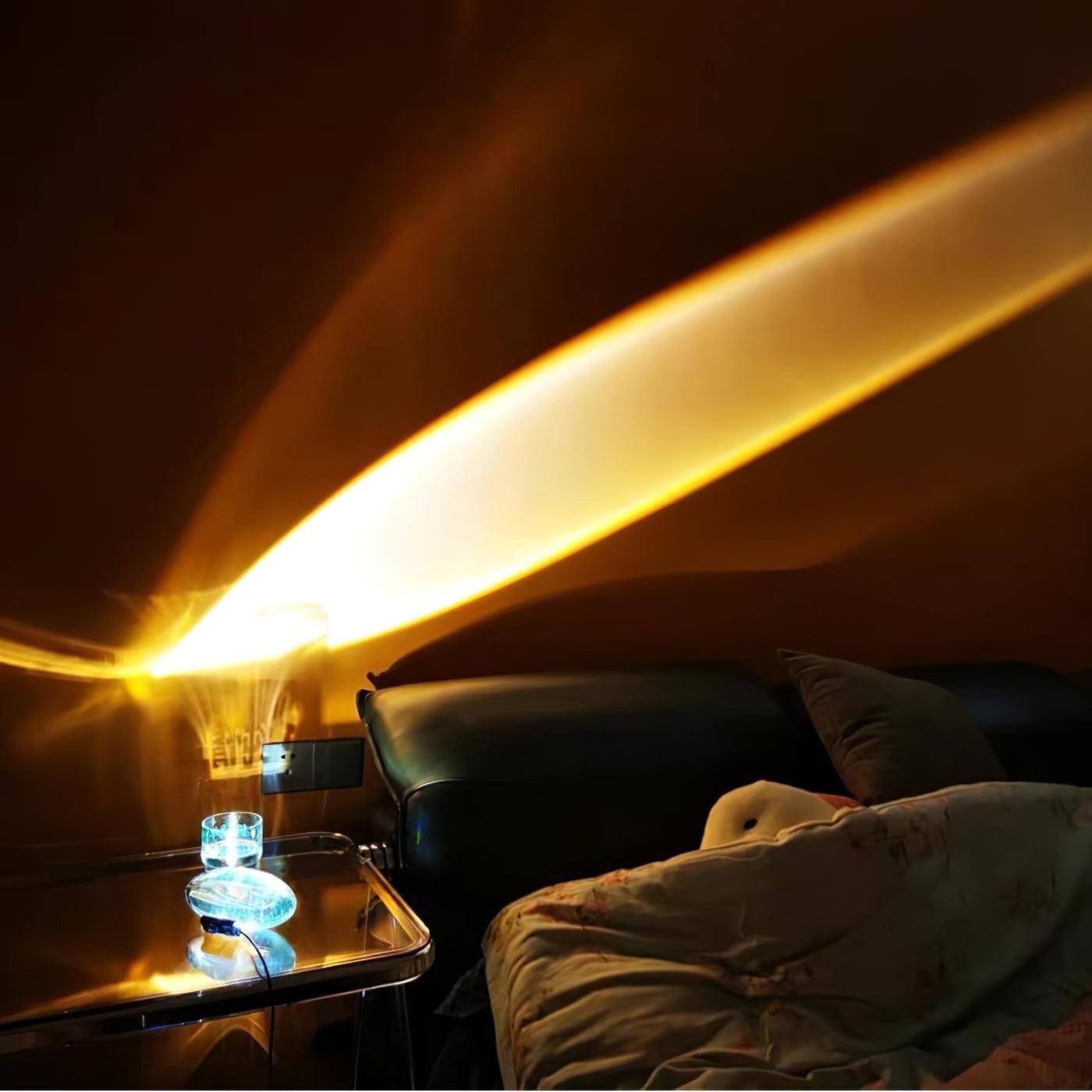Lithea - Crystal Glass Oval Table Lamp
