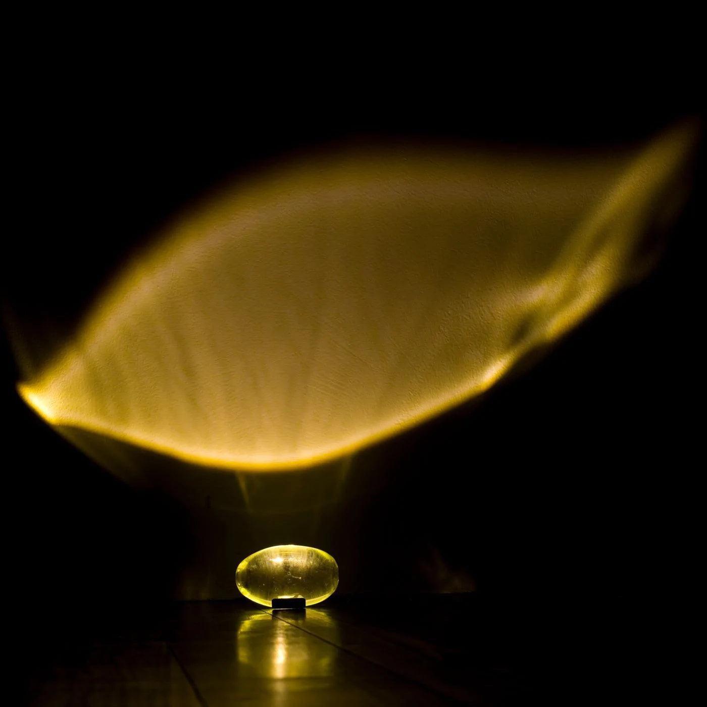 Lithea - Crystal Glass Oval Table Lamp