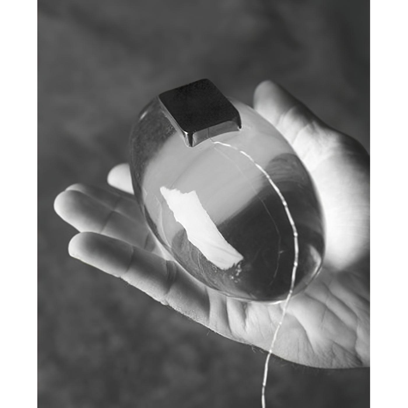 Lithea - Crystal Glass Oval Table Lamp