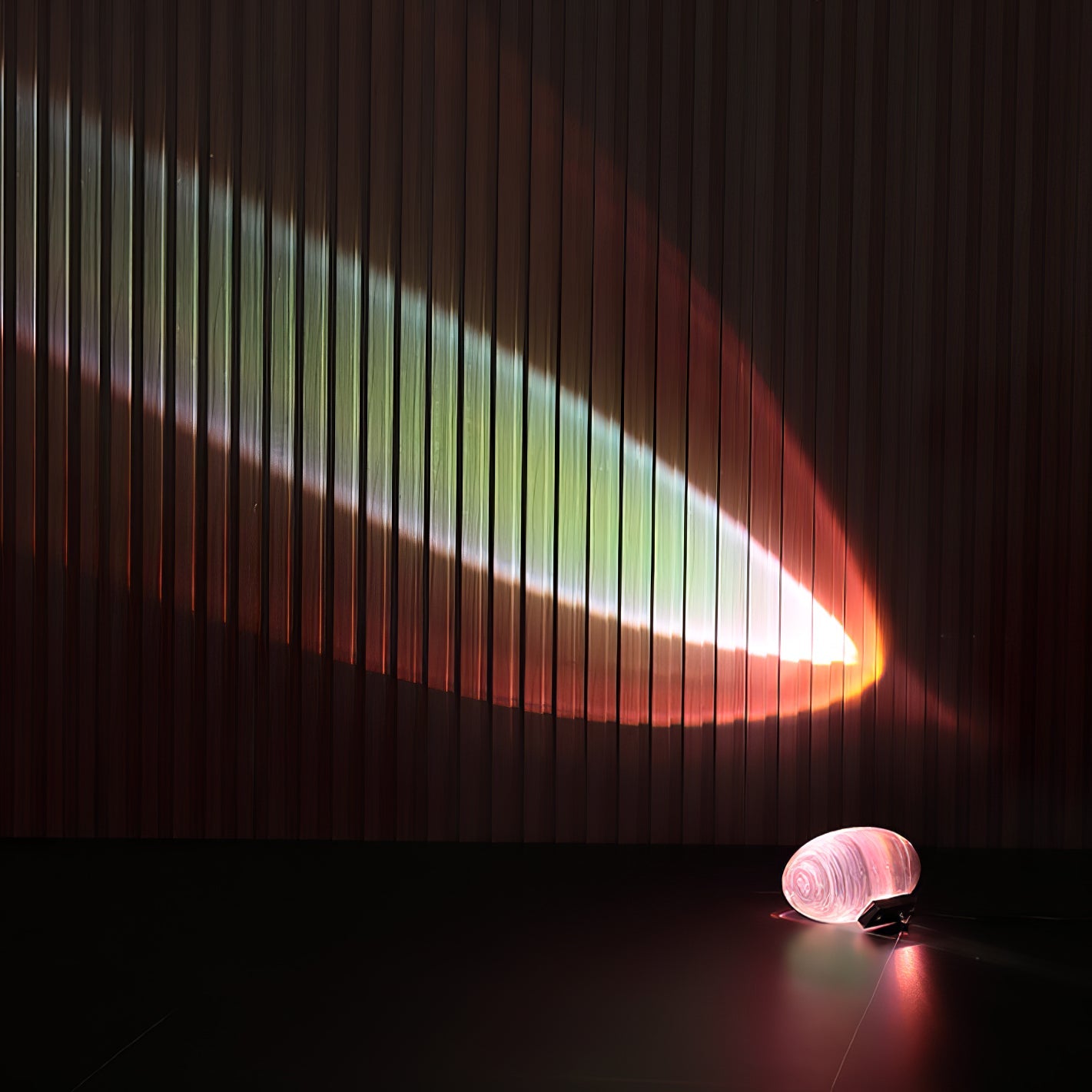 Lithea - Crystal Glass Oval Table Lamp