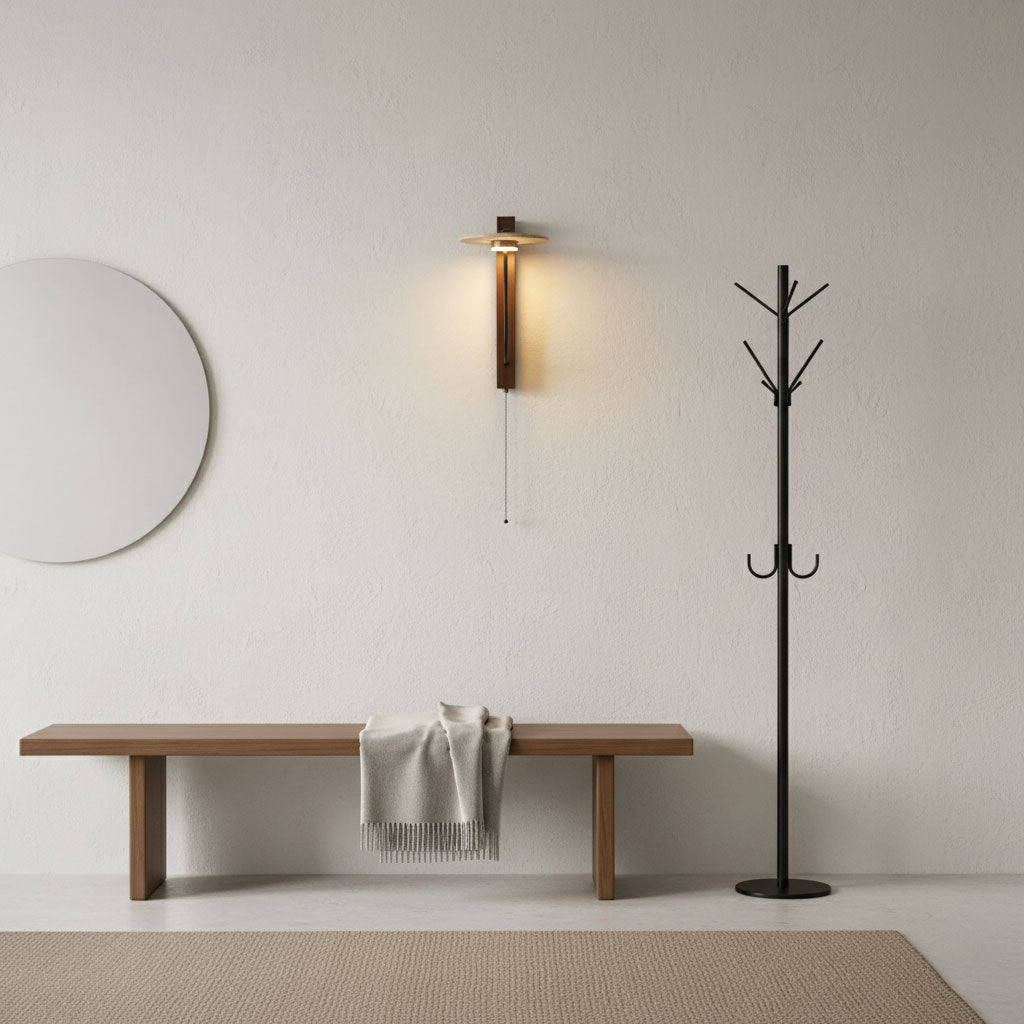 Alkaia - Travertine Disc Wall Lamp