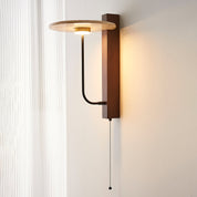 Alkaia - Travertine Disc Wall Lamp