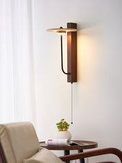 Alkaia - Travertine Disc Wall Lamp