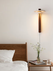 Alkaia - Travertine Disc Wall Lamp