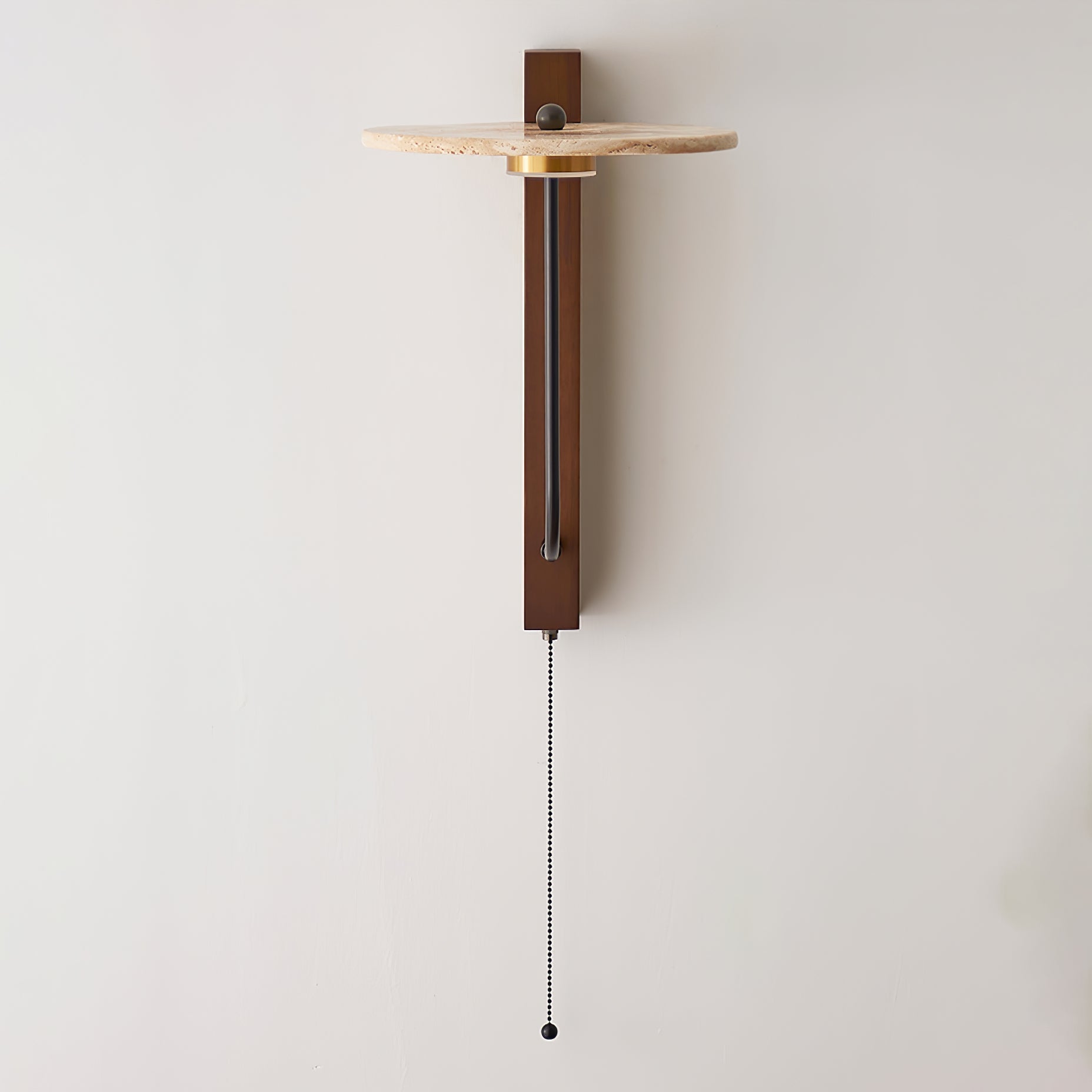 Alkaia - Travertine Disc Wall Lamp
