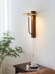 Alkaia - Travertine Disc Wall Lamp