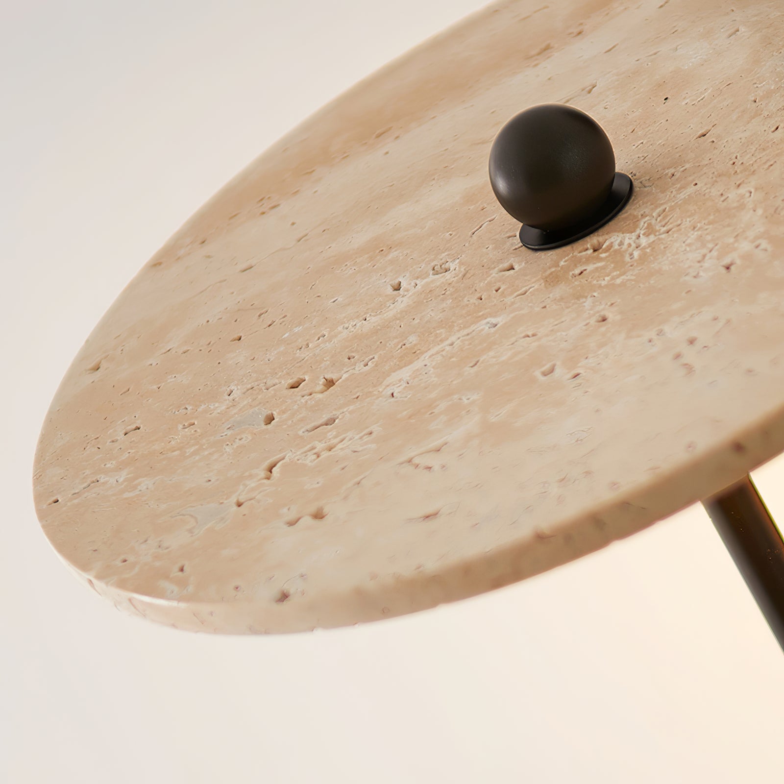 Alkaia - Travertine Disc Wall Lamp