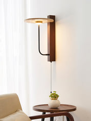 Alkaia - Travertine Disc Wall Lamp
