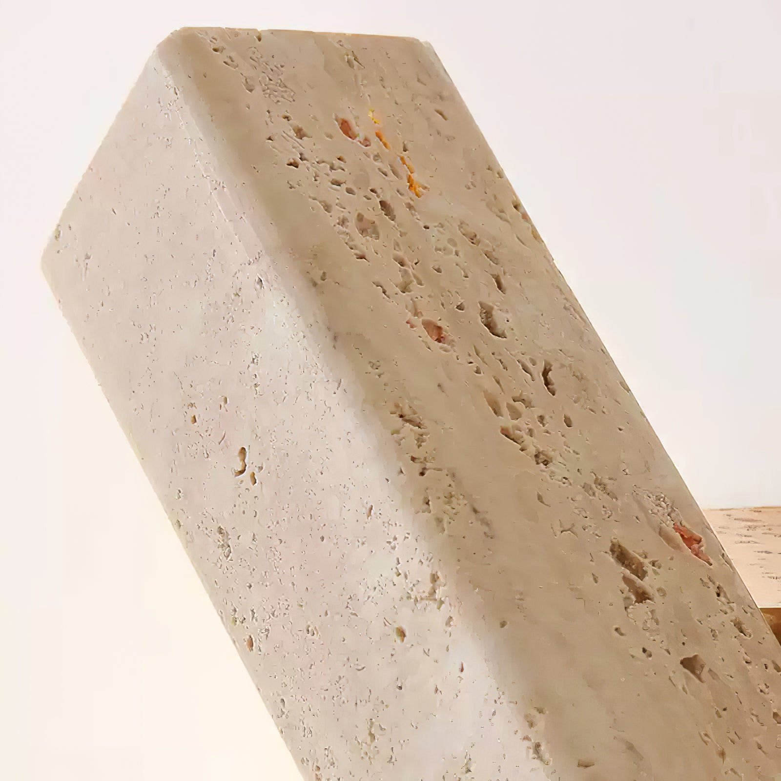 Notos - Travertine and Wood Linear Wall Lamp