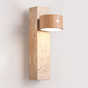 Proteus - Cordless Travertine Wall Light