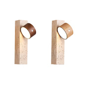 Proteus - Cordless Travertine Wall Light