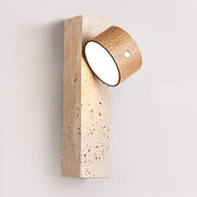Proteus - Cordless Travertine Wall Light