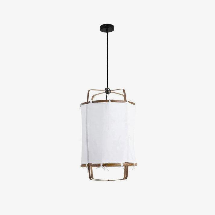Melia - Bamboo and Fabric Pendant Light