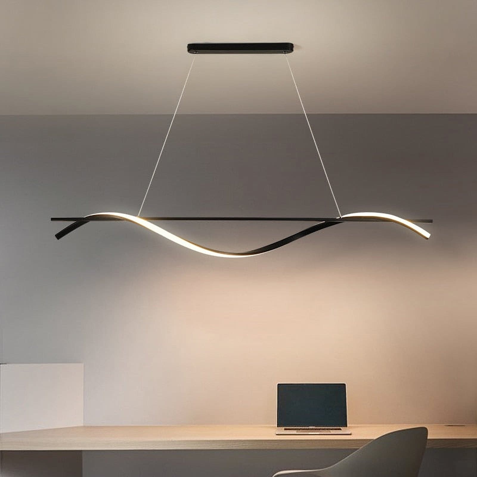 Black Wave Chandelier – detail 4
