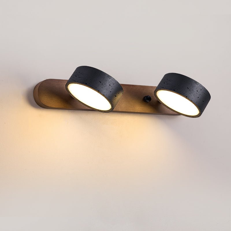 Nyx - Black Travertine Wall Light