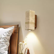 Euterpe - Travertine Cylinder Wall Sconce
