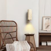 Euterpe - Travertine Cylinder Wall Sconce