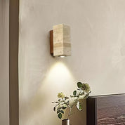 Euterpe - Travertine Cylinder Wall Sconce