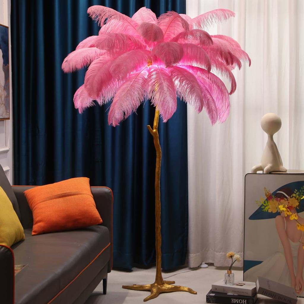 Phoinike - Ostrich Feather Floor Lamp