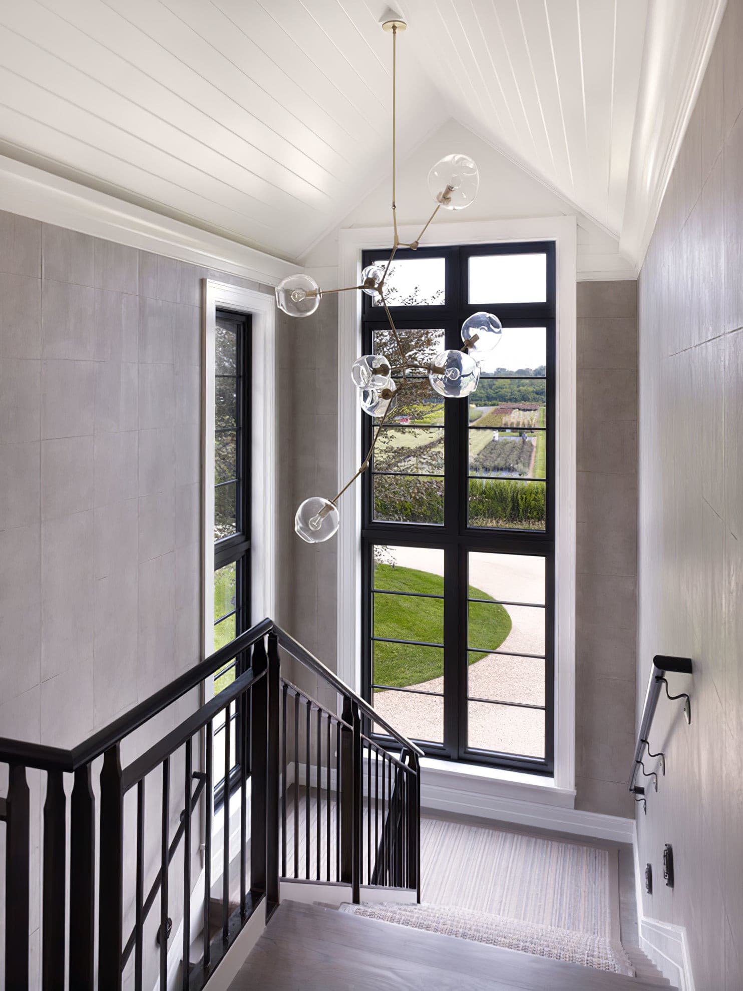 Tillie Vertical Glass Cascade Chandelier – detail 3