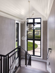 Tillie Vertical Glass Cascade Chandelier – detail 3