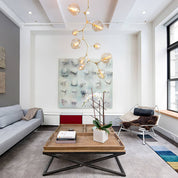 Tillie Vertical Glass Cascade Chandelier – detail 2