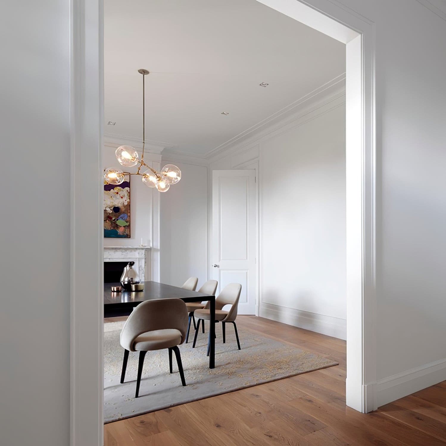 Tillie Vertical Glass Cascade Chandelier – detail 7