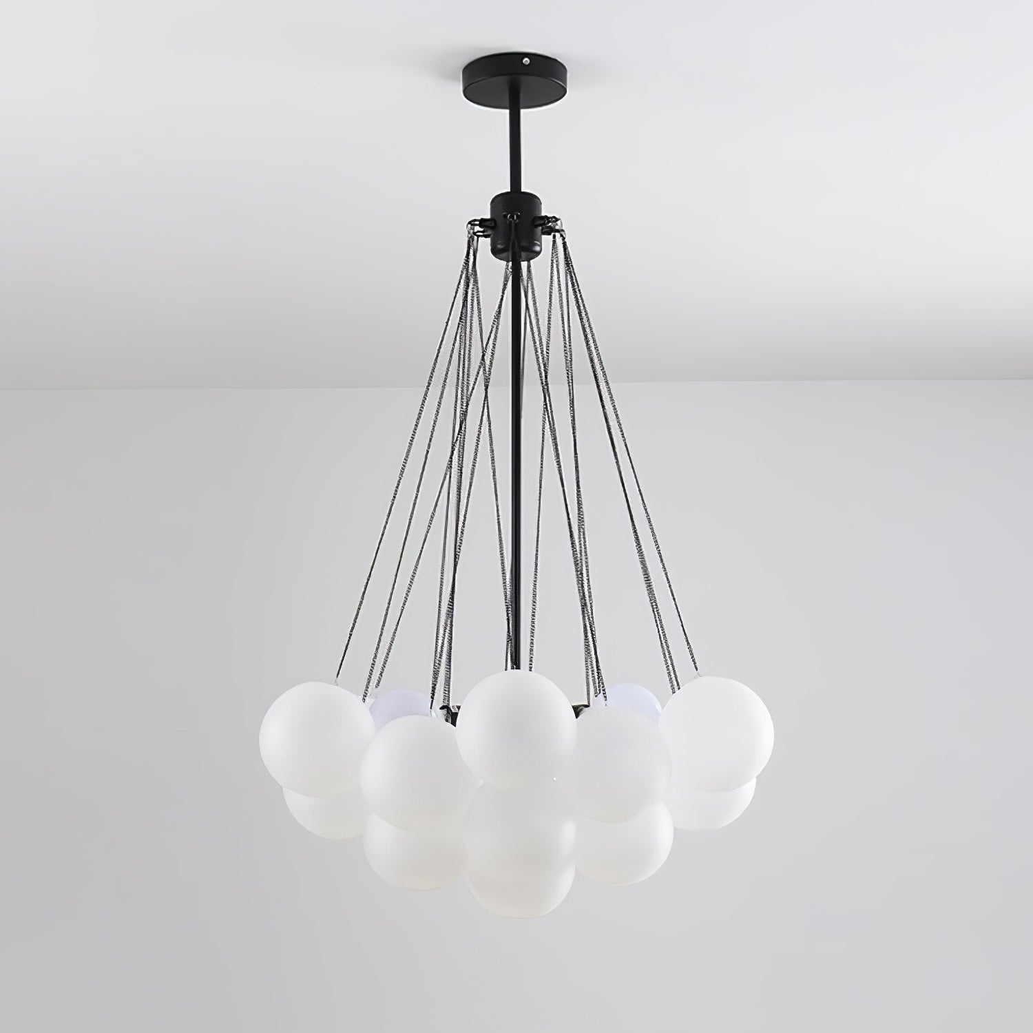 Pontos - Hand-Frosted Glass Bubble Chandelier