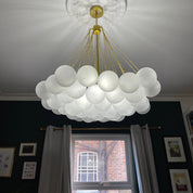 Pontos - Hand-Frosted Glass Bubble Chandelier