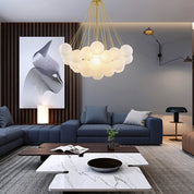 Pontos - Hand-Frosted Glass Bubble Chandelier