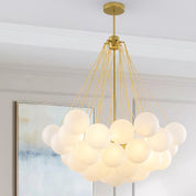 Pontos - Hand-Frosted Glass Bubble Chandelier