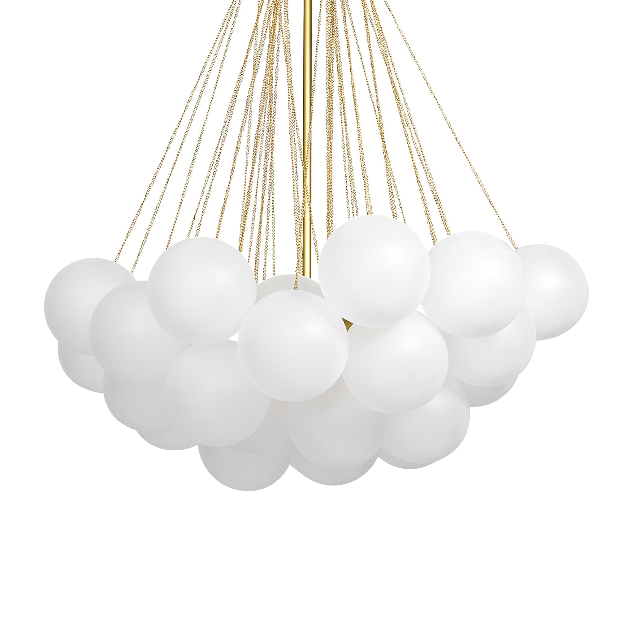 Pontos - Hand-Frosted Glass Bubble Chandelier