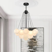 Pontos - Hand-Frosted Glass Bubble Chandelier